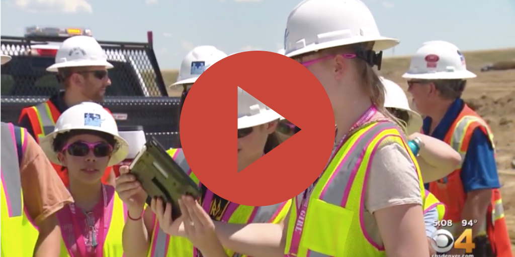 OE Construction Girl Video with Play Button